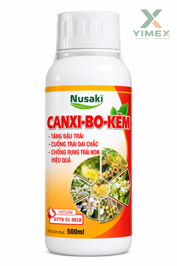 CANXI - BO - KẼM 500ml Cuống Trái Dai Chắc - Giải Pháp Độc Đáo Tăng Đậu Trái và Chống Rụng