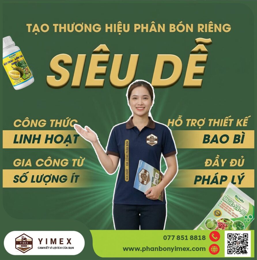Gia công phân bón theo yêu cầu tại YIMEX