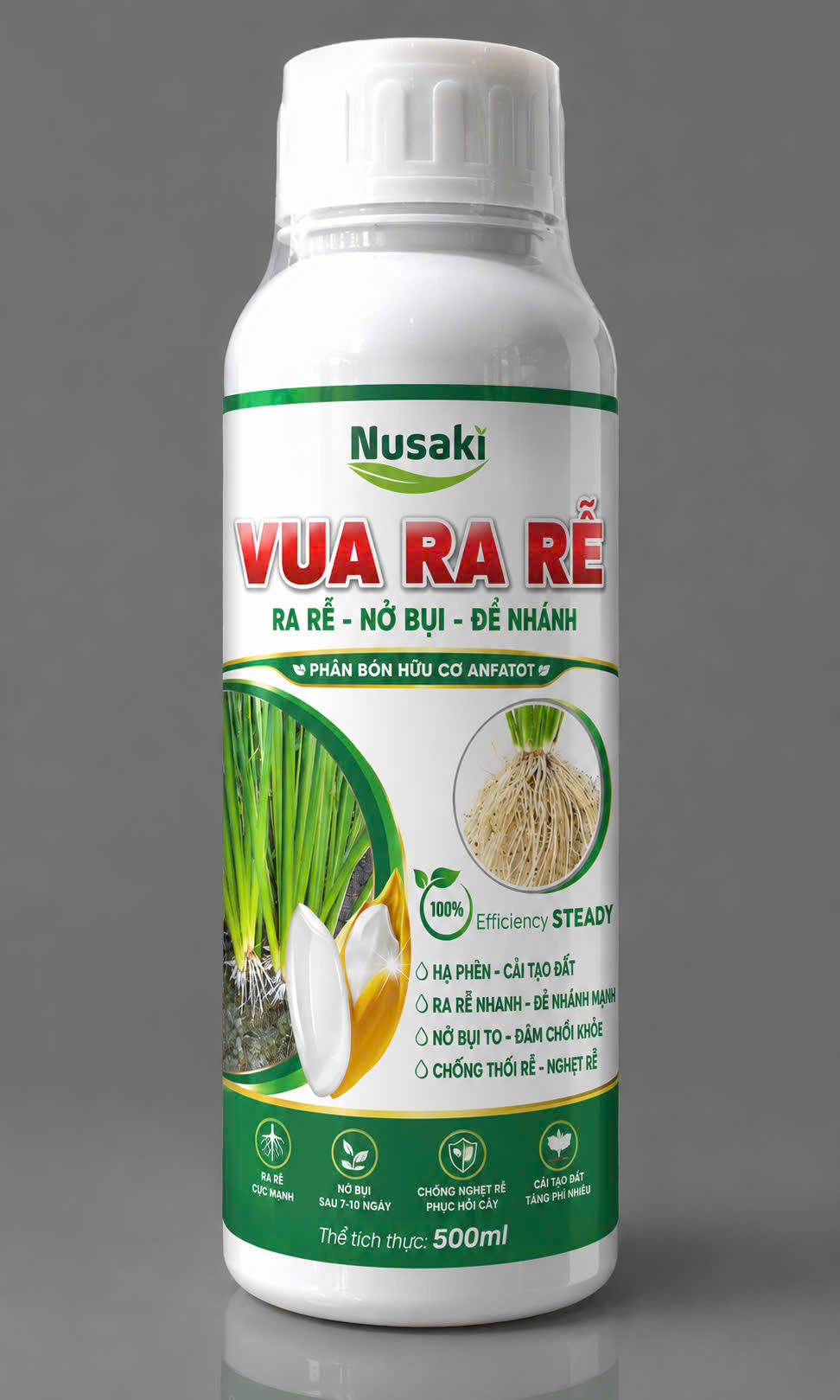 Vua ra rễ - hỗ trợ lúa ra rễ khỏe đẻ nhánh - phân bón cho cây lúa