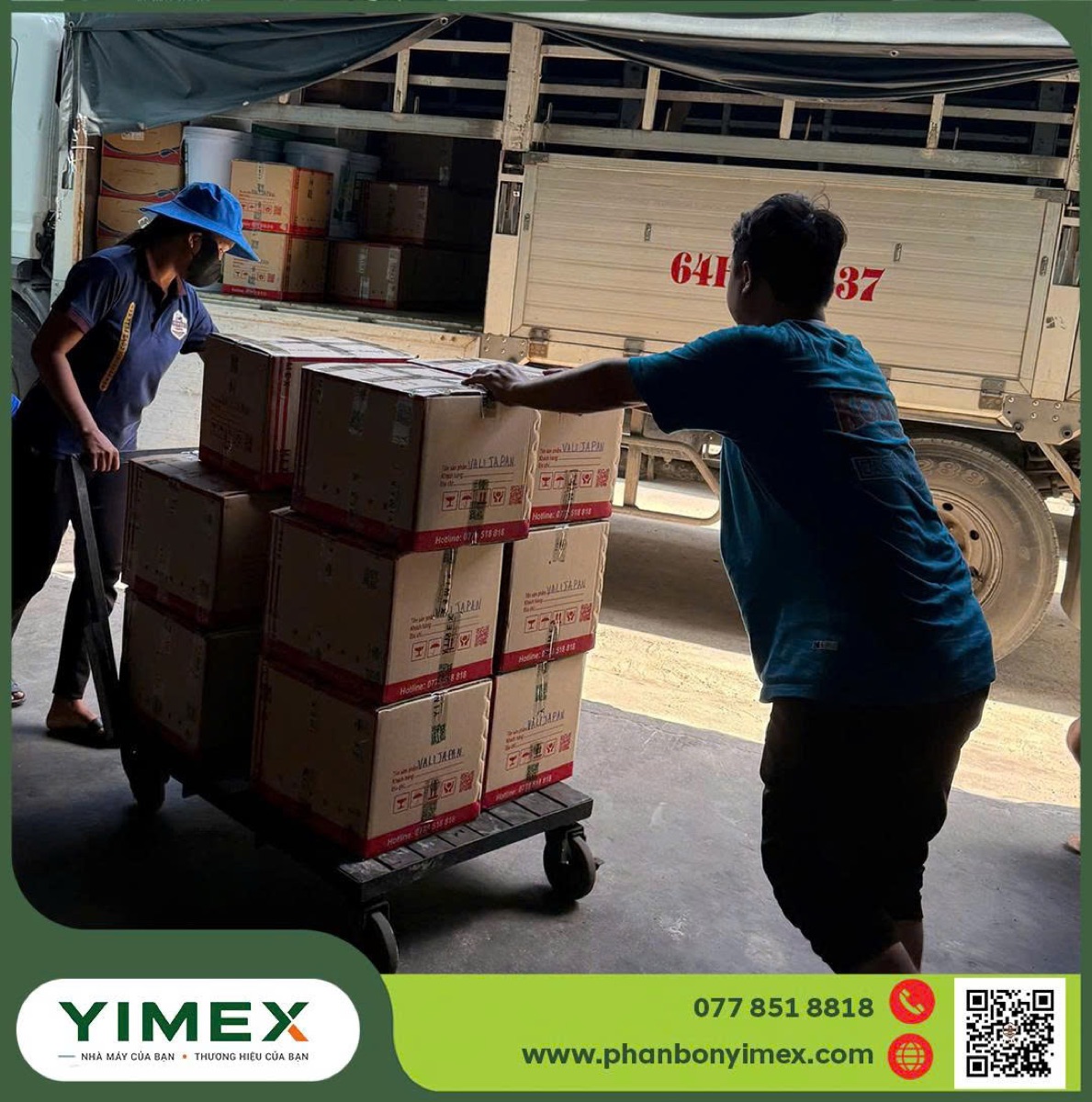 Kho và vận chuyển thành phẩm phân bón Yimex