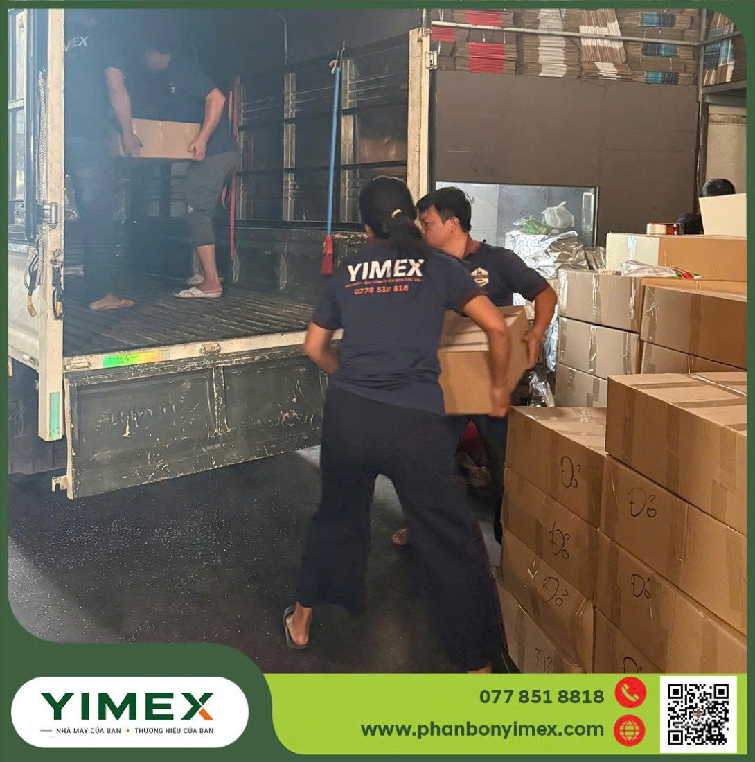 Đóng thùng, dán tem thành phẩm tại Yimex