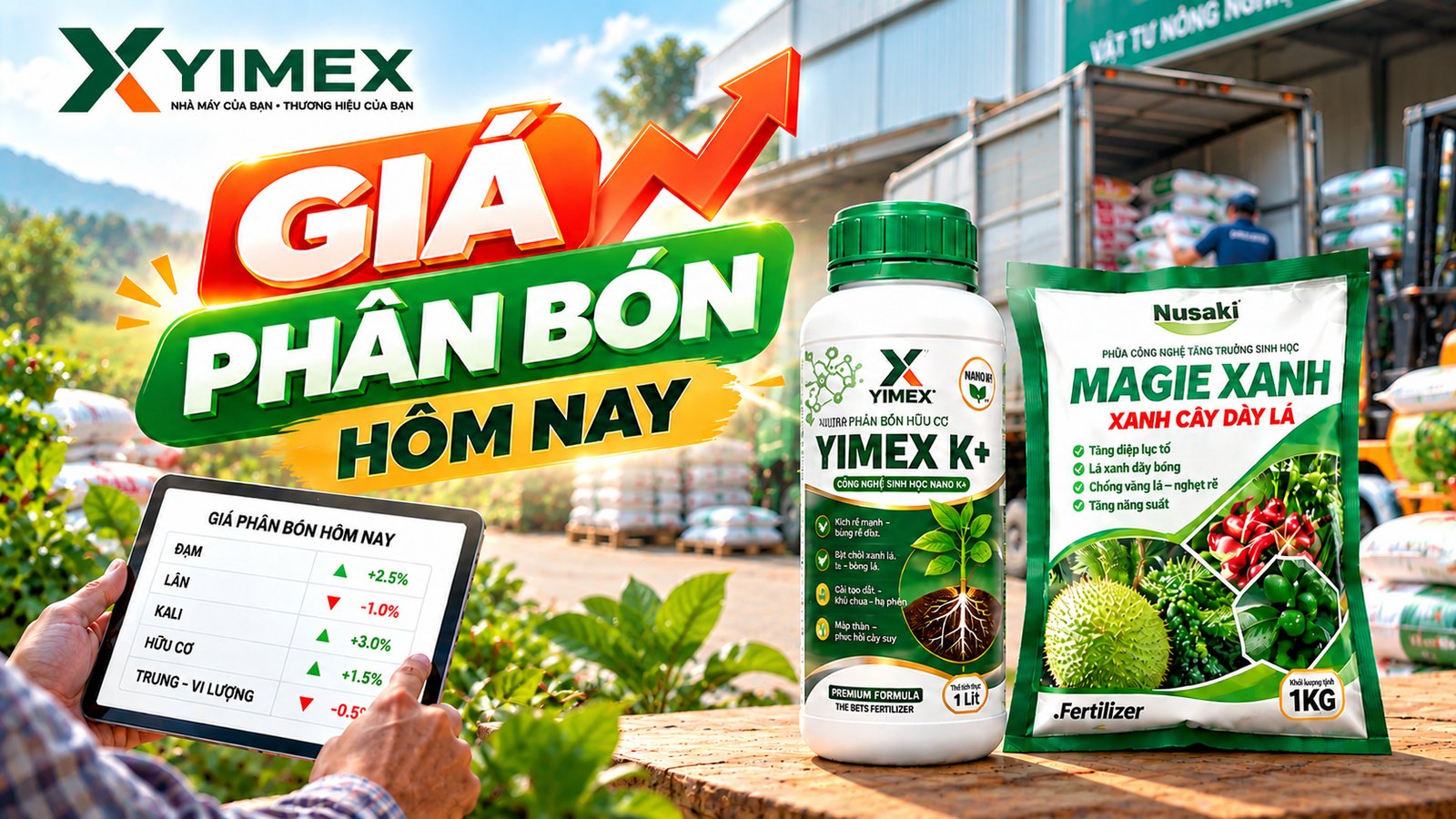 Giá 1 bao phân bón hôm nay 06/10/2026 và vốn tồn kho của đại lý vật tư nông nghiệp