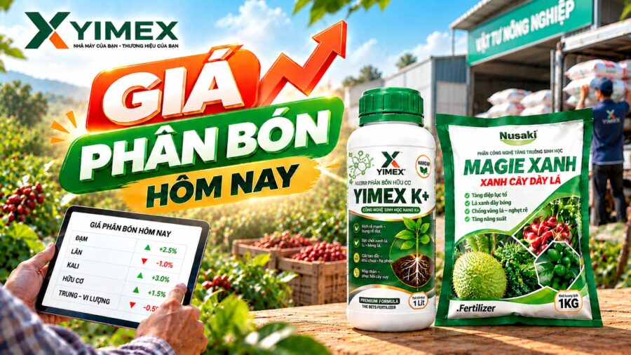 Giá phân bón hôm nay — bảng giá cập nhật cùng Yimex