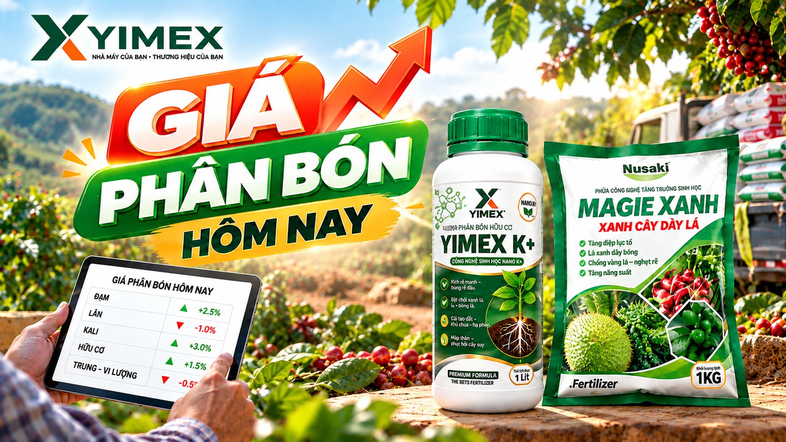 Dự báo giá phân bón hôm nay 10/10/2026 - bảng giá ure, DAP, kali, NPK