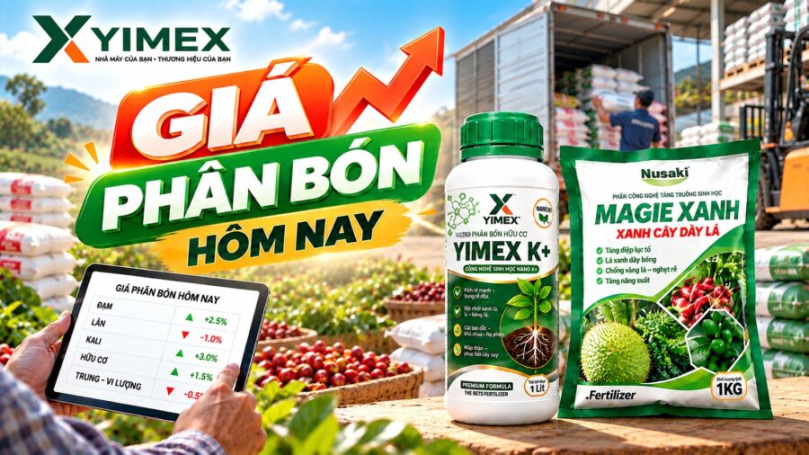 Giá phân bón hôm nay — bảng giá cập nhật cùng Yimex