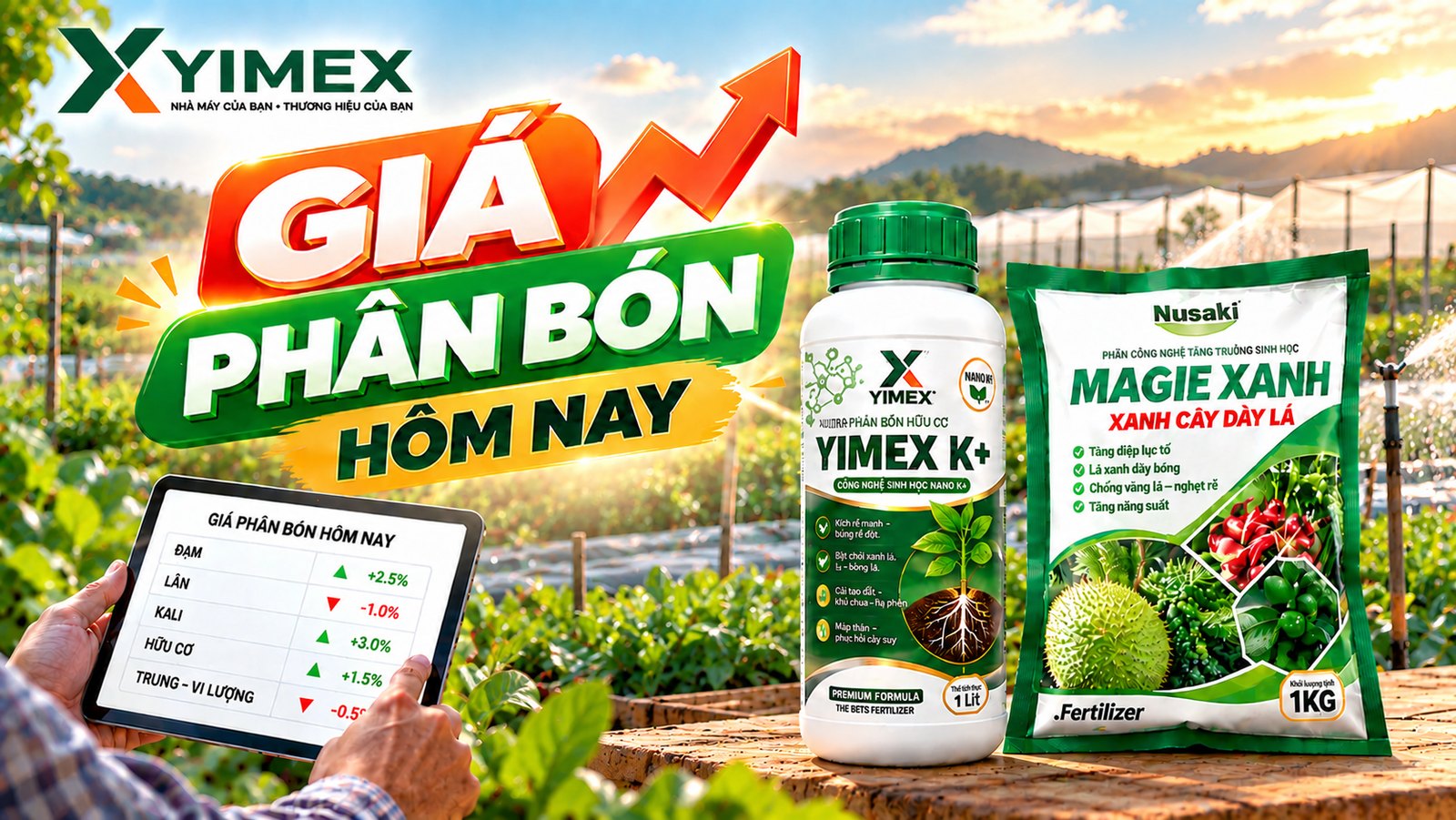 Giá phân bón NPK hôm nay 09/10/2026 — bảng giá 5 mã NPK trên thị trường